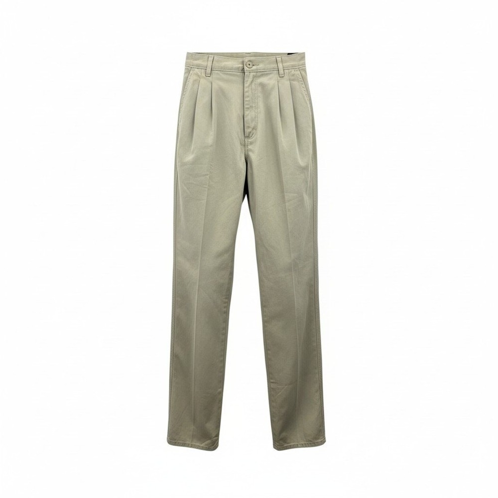 Wrangler Casual Tan Long Tapered Business Cotton Work Formal Pleat Pants 6x36‎